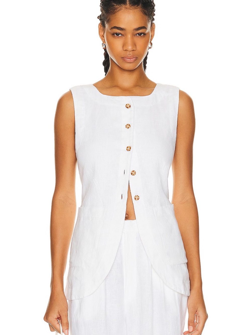 Posse White Emma Vest - Size XL